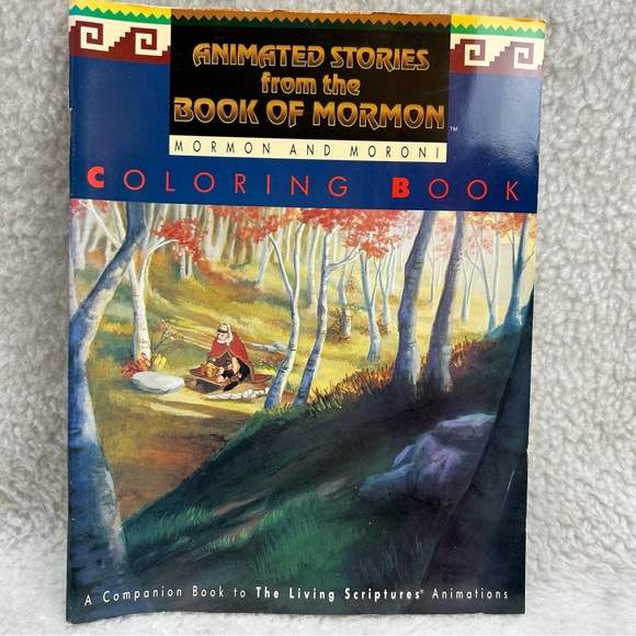 Animated Stories from the Book of Mormon 5 paperbook set coloring books 1991 vtg - Picture 6 of 12
